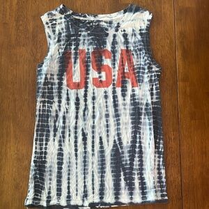 USA tie dyed tank